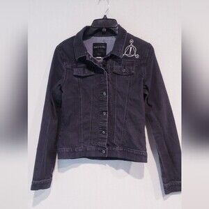 Picnic at the disco (P!ATD) band black denim jean jacket
